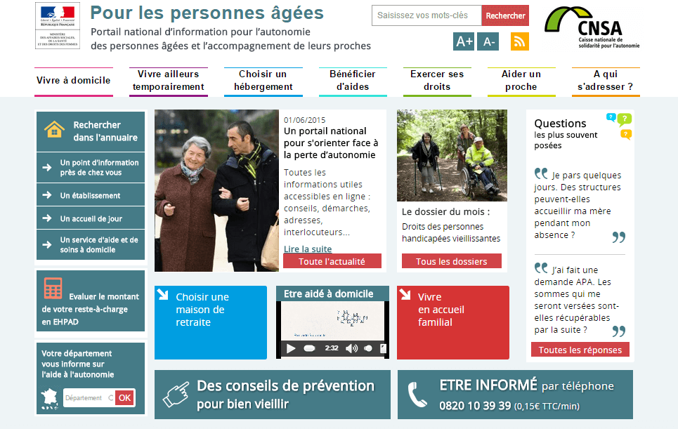 Pour les personnes ag&eacute;es